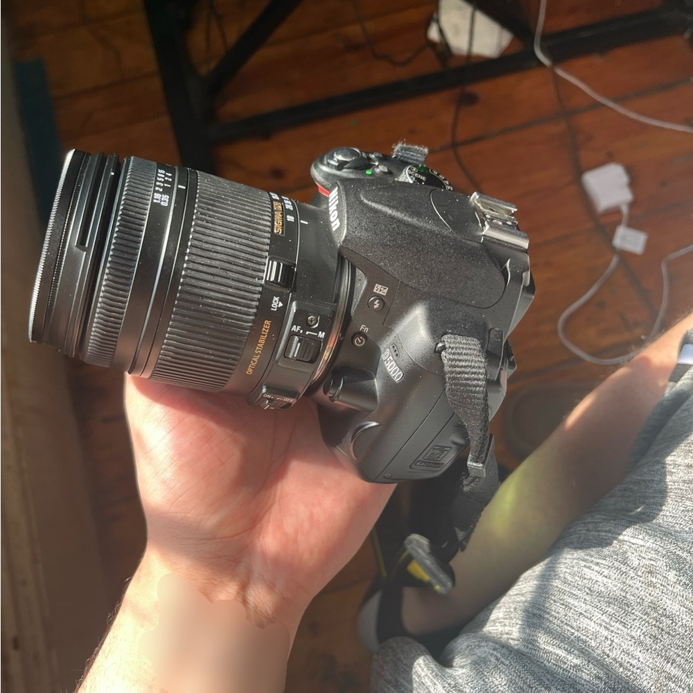 Canon Black DSLR Camera with Lens